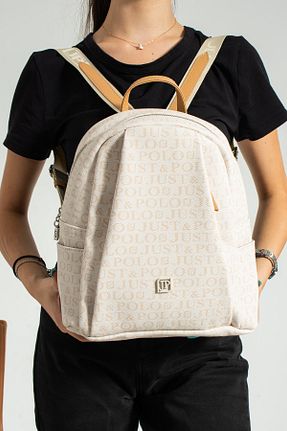 کوله پشتی بژ زنانه سایز متوسط Just Polo - کد 751892285