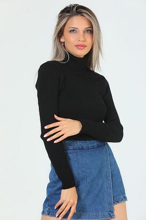بلوز مشکی زنانه ساده GÜLSELİ - کد 751880654
