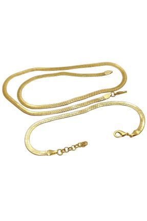 گردنبند جواهر طلائی زنانه روکش طلا کد 752063062