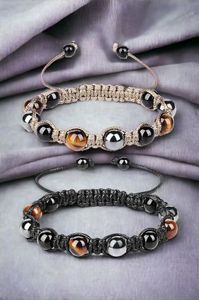 دستبند جواهر رنگی زنانه سنگ طبیعی NBS Beautiful Naturel Stones - کد 752159267