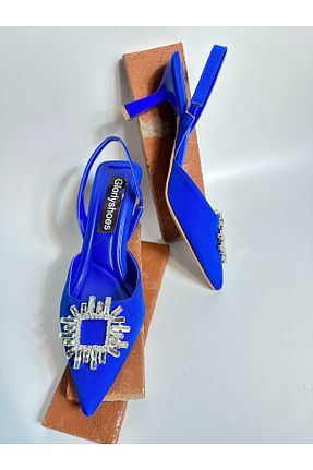 کفش مجلسی سرمه ای زنانه چرم مصنوعی Gloriys Ayakkabı & Çanta - کد 739604424