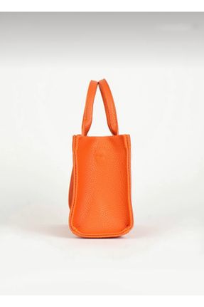 کیف دوشی نارنجی زنانه چرم مصنوعی کد 752450747