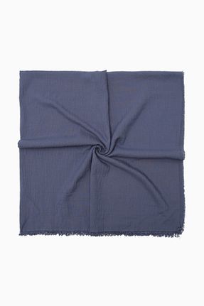 روسری سرمه ای %100 پنبه FİVESCARF - کد 635883021