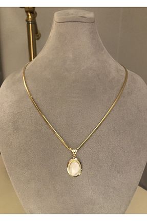 گردنبند نقره زرد زنانه 925 عیار emy by emel luxury silver jewelry - کد 751185061
