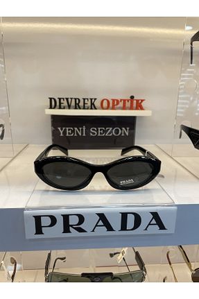 عینک آفتابی مشکی زنانه UV400 Prada - کد 747754383