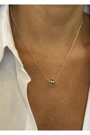 گردنبند جواهر طلائی زنانه کد 751307162