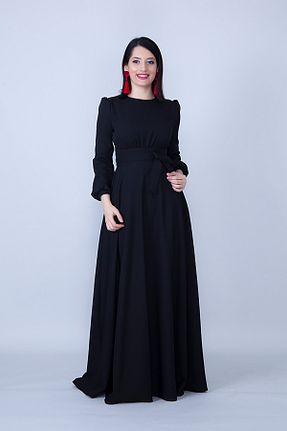 لباس مجلسی و فارغ التحصیلی مشکی زنانه بافتنی Bidoluelbise - کد 751414769