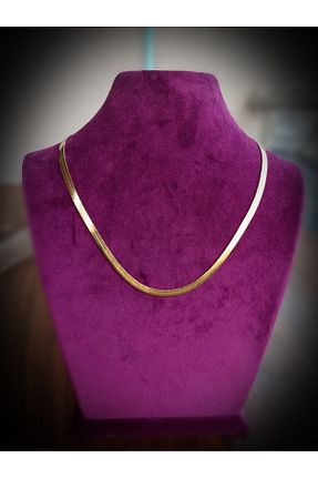 گردنبند استیل ( فولاد ) طلائی زنانه استیل (فولاد) NuMu Design - کد 751444071
