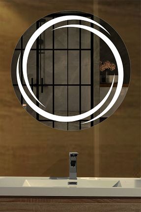 آینه سفید 90 x 90 KaraçamDekor - کد 751553244