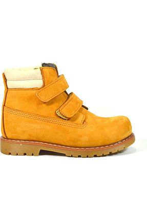 بوت / نیم بوت زرد بچه گانه چرم خالص Bayrak - کد 751795551