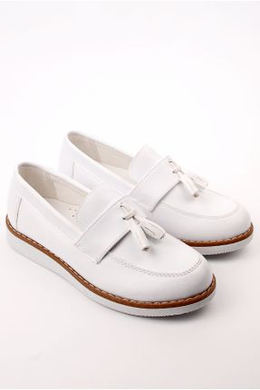 کفش کلاسیک سفید بچه گانه چرم مصنوعی پاشنه کوتاه ( 4 - 1 cm ) پاشنه ساده کد 751891437