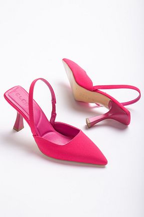کفش پاشنه بلند کلاسیک صورتی زنانه چرم مصنوعی SOFT FASHION - کد 751841313