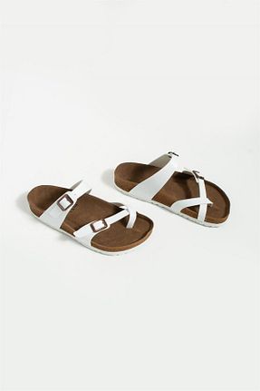 دمپائی سفید زنانه جیر Yula Fashion Shoes - کد 752359763