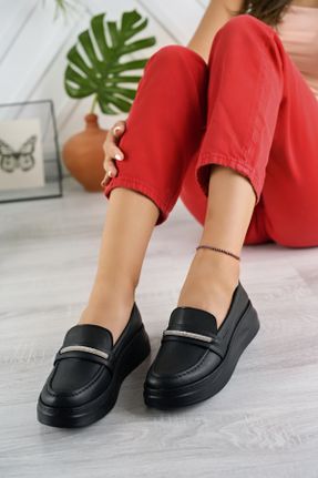 کفش کژوال مشکی زنانه پاشنه کوتاه ( 4 - 1 cm ) پاشنه پر کد 752359260