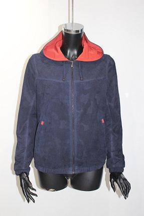 کاپشن سرمه ای زنانه رگولار Metins Leather - کد 752383216
