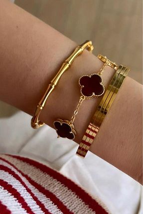 دستبند جواهر طلائی زنانه زیرکن BUNNY - کد 752517398