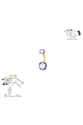 پیرسینگ بنفش زنانه agbtasarım - کد 752514044