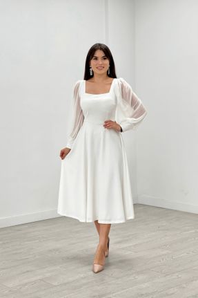 لباس مجلسی سفید زنانه کد 752665418