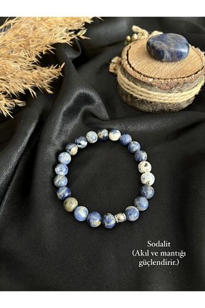 دستبند جواهر آبی زنانه سنگ طبیعی Mistik Tasarım - کد 752968030