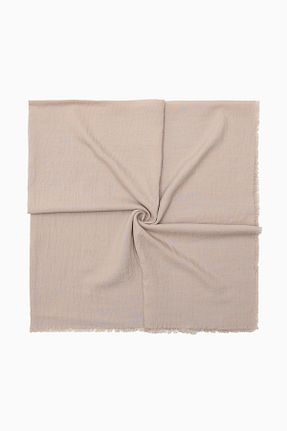 روسری بژ %100 پنبه FİVESCARF - کد 635882736