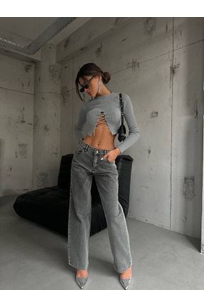 بلوز طوسی زنانه ساده MONETA ANİTA - کد 751649405