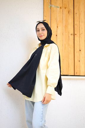 شال مشکی زنانه پنبه ای shalby - کد 751777893