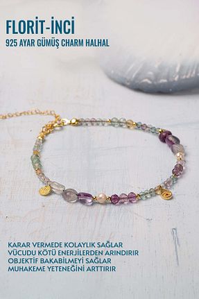خلخال نقره رنگی زنانه Deniz Doğal Taş - کد 751939565