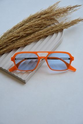عینک آفتابی نارنجی زنانه UV400 LOOKUP - کد 751990191