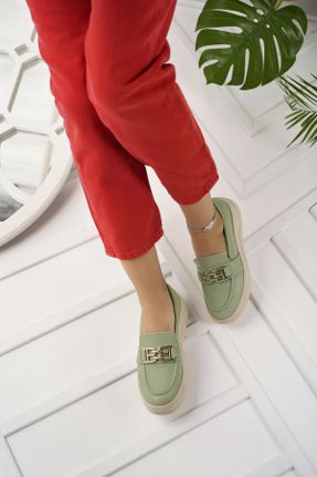 کفش کژوال سبز زنانه پاشنه کوتاه ( 4 - 1 cm ) پاشنه پر کد 752388400