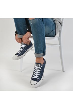 کفش اسنیکر آبی زنانه بند دار پارچه نساجی کد 752383701