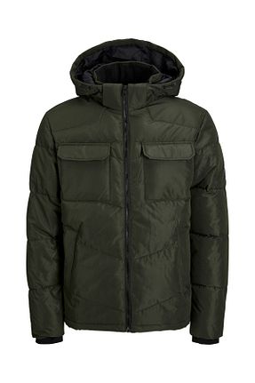 کاپشن خاکی مردانه Fitted Jack & Jones - کد 752867455