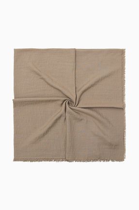 روسری بژ %100 پنبه FİVESCARF - کد 635883089