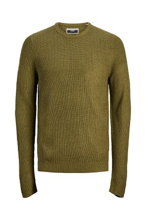 پلیور خاکی مردانه ساده Jack & Jones - کد 752903864