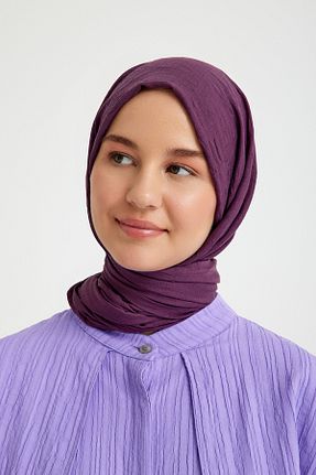 شال بنفش زنانه پلی استر QANU - کد 753245060