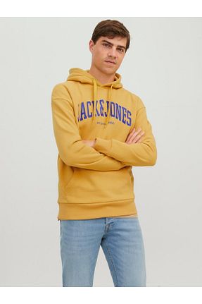 سوئیشرت زرد مردانه چاپی Jack & Jones - کد 753297832