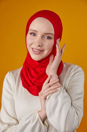 کلاه شنای حجاب قرمز زنانه Differenza - کد 753273689