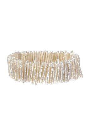 دستبند مروارید سفید مروارید آب شیرین MLINI JEWELLERY - کد 753284486