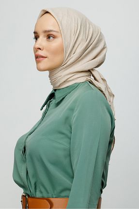 روسری طوسی پنبه ای Mooncorn - کد 753737064