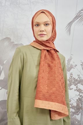 شال نارنجی زنانه پنبه ای ARMANDA - کد 753772909