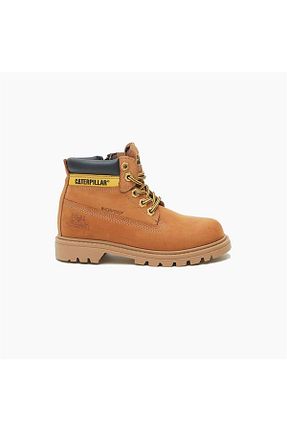 بوت / نیم بوت قهوه ای بچه گانه پاشنه تخت Caterpillar - کد 753989250