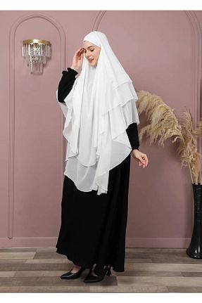 روسری سفید شیفون Luna Nueva - کد 754184127