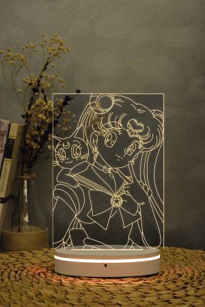 چراغ مطالعه / رومیزی سفید اکریلیک Yubi Design - کد 754666472