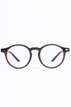 عینک محافظ نور آبی قهوه ای زنانه 50 پلاستیک UV400 پلاستیک کد 754992077