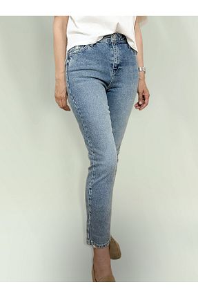 شلوار جین آبی زنانه پاچه تنگ Mia - کد 755004673
