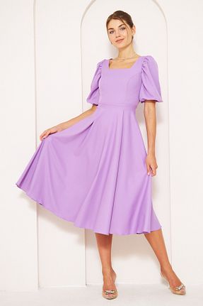 لباس بنفش زنانه بافتنی Bidoluelbise - کد 753310811