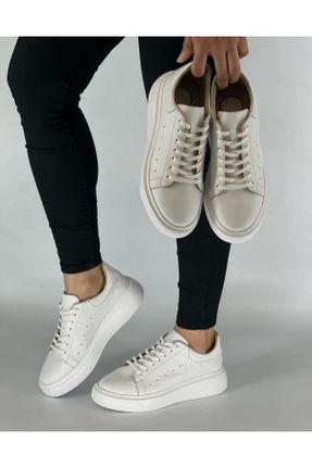 کفش کلاسیک سفید زنانه چرم طبیعی پاشنه کوتاه ( 4 - 1 cm ) کد 752697281