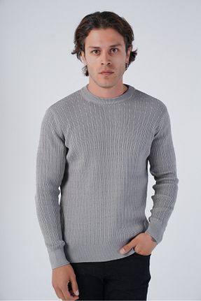 پلیور طوسی مردانه Saç Örgü Trist Star - کد 753696137