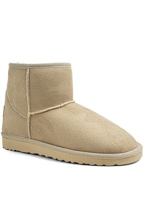 بوت / نیم بوت بژ زنانه چرم مصنوعی Pierre Cardin - کد 753778910