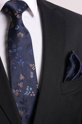 کراوات سرمه ای مردانه پلی استر Standart کد 753807325
