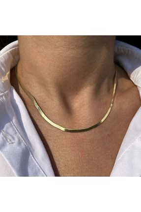 گردنبند استیل ( فولاد ) طلائی زنانه استیل ضد زنگ Panco - کد 339492286